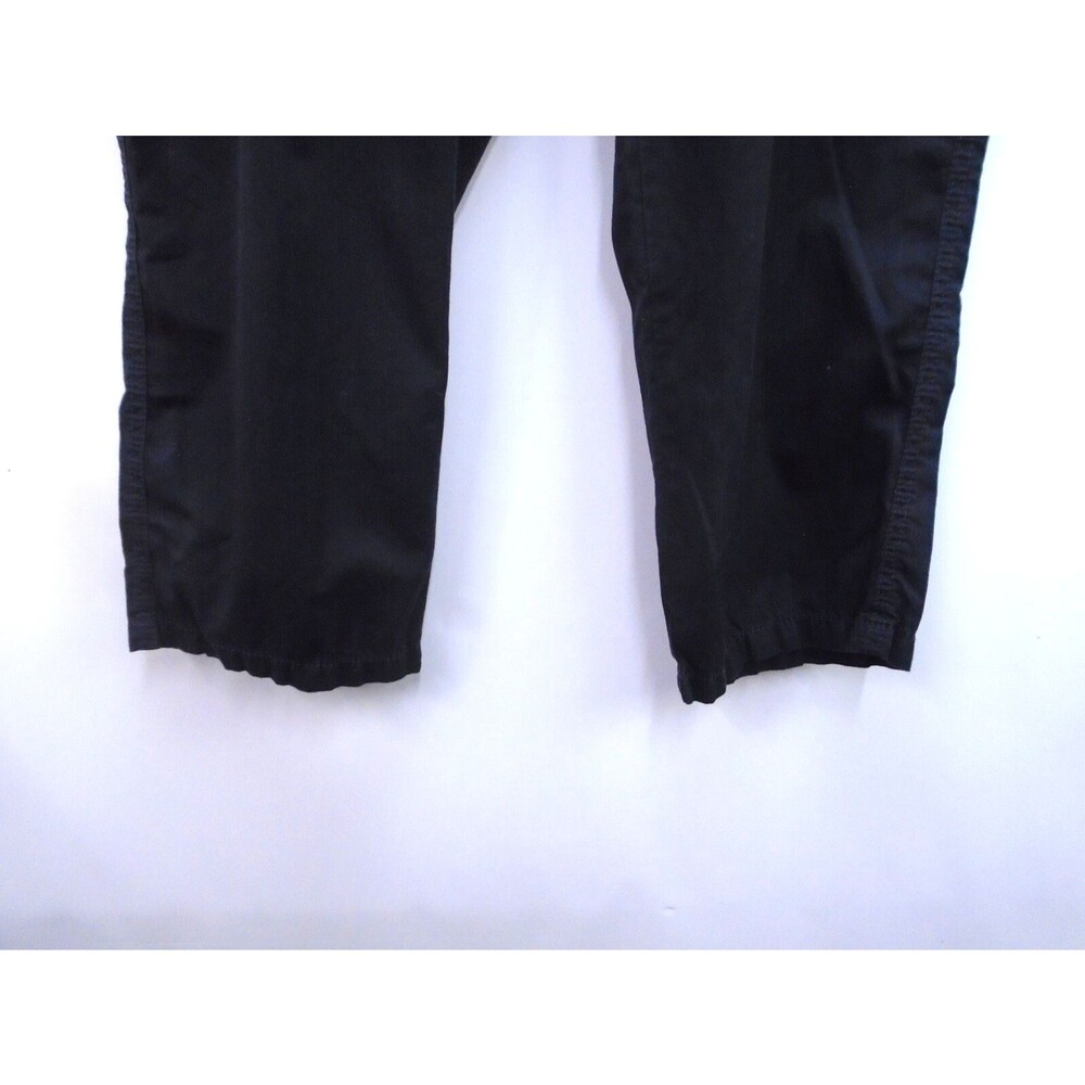 Vintage Ralph Lauren Women Size 14 Cargo Capri Black Pants Adjustable Hong Kong - Picture 7 of 12